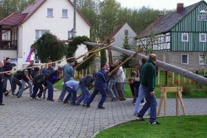 Maibaumaufstellen